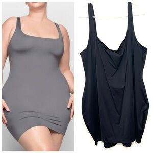 Skims Swim Tank Dress Black Size 4X